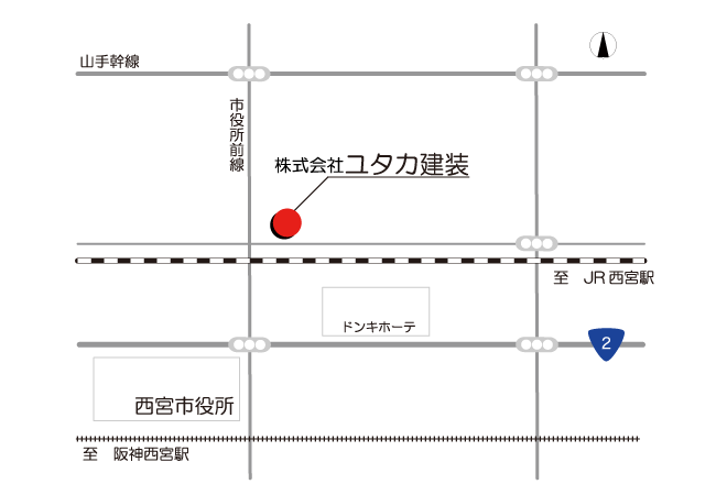 ユタカ建装・地図